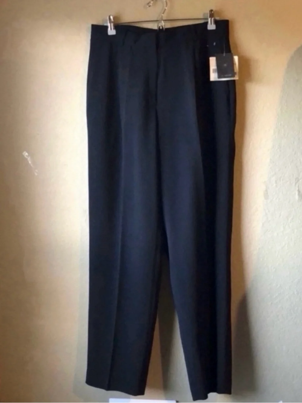 New Liz Claiborne Kylie Black Straight Leg Dress Pants Trousers Women’s Size 14